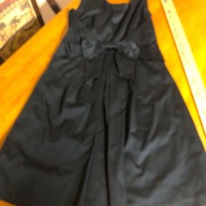 Kate Spade Black Sleeveless Dress with Large Bow at Waist